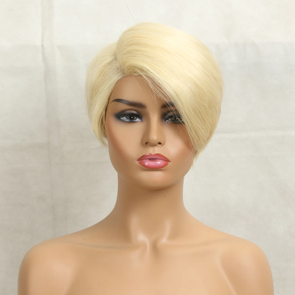 Transparent 613 Lace Front Wig Honey Blonde 613 Short Bob Wigs 13x4 HD Lace Front Human Hair Wigs Straight Human Hair Bob Wig