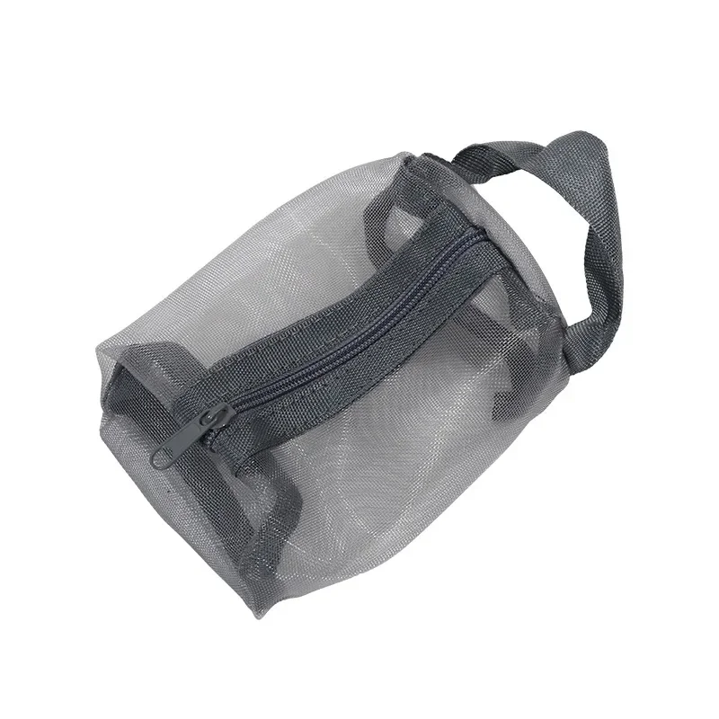 Mini-Kosmetiktaschen aus transparentem Nylon-Netzstoff, niedliche kleine Lippenstift-Make-up-Taschen für Damen, Beutel, Organizer für Datenkabel, Schlüssel und Kopfhörer – Detail 16