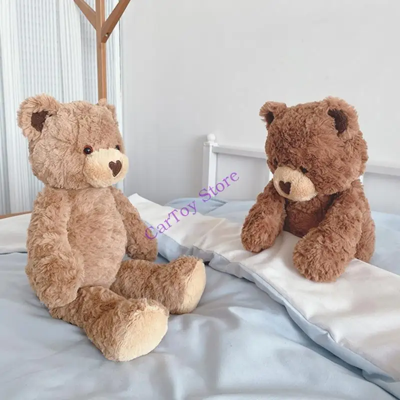 Lovely Bear Plush Toy Animal Doll Decorative Stuffed Bear for Couch Car Cuddly Toy for Adult Stress Relieve