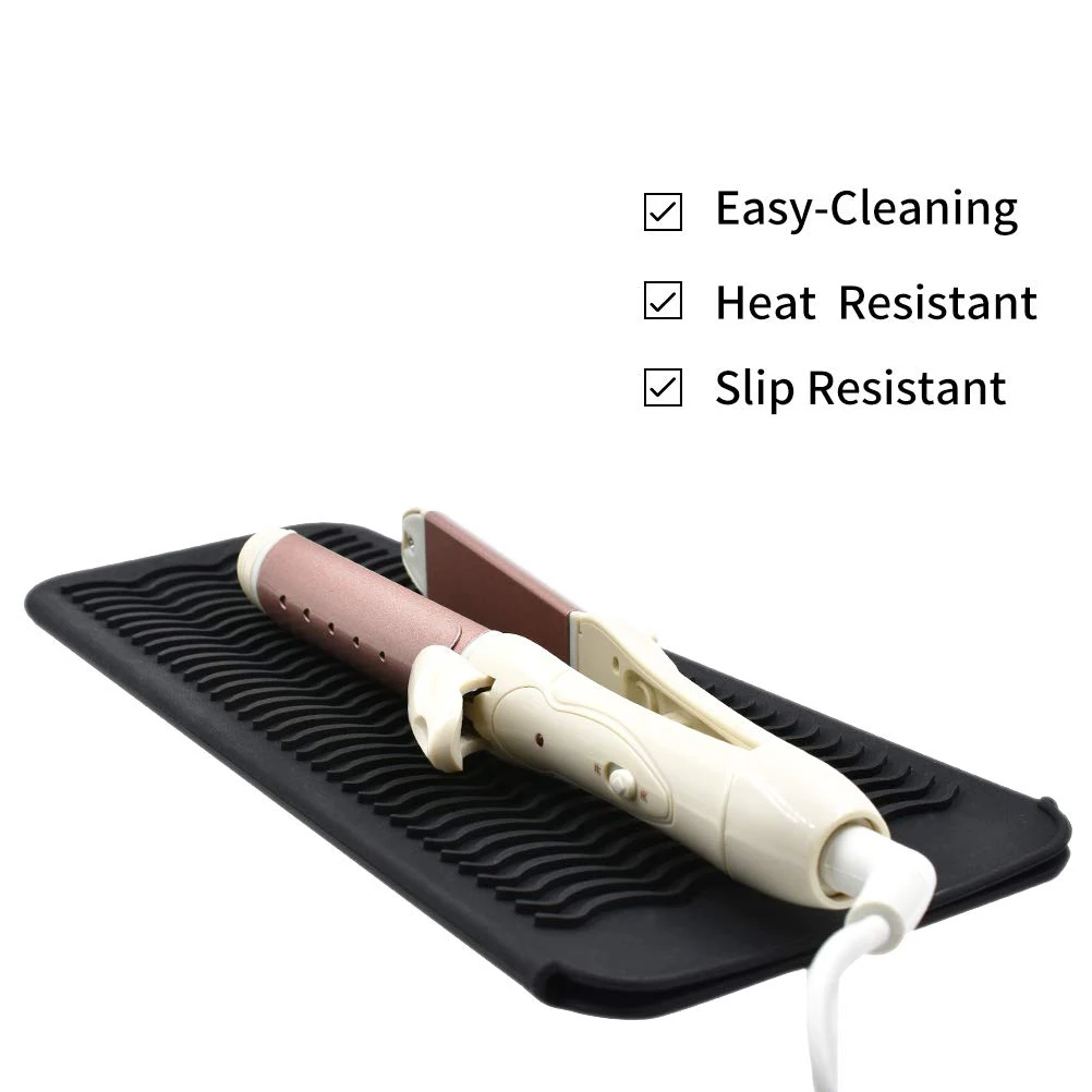 Silicone Heat Resistant Mat for Hair Straightener Flat Iron Curling Iron Tool Professional Styling Tool Anti-heat Mats