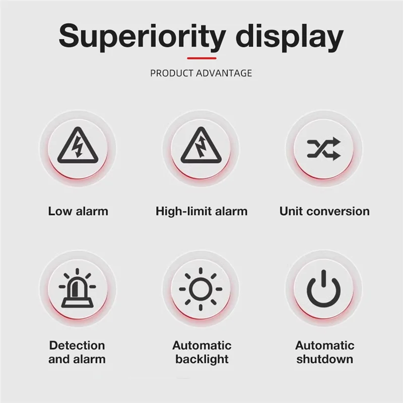 【NECESSITY】Sound Alarm Combustible Gas Leak Detector LD610 Methane C4H10 H2 100-9999Ppm Tester