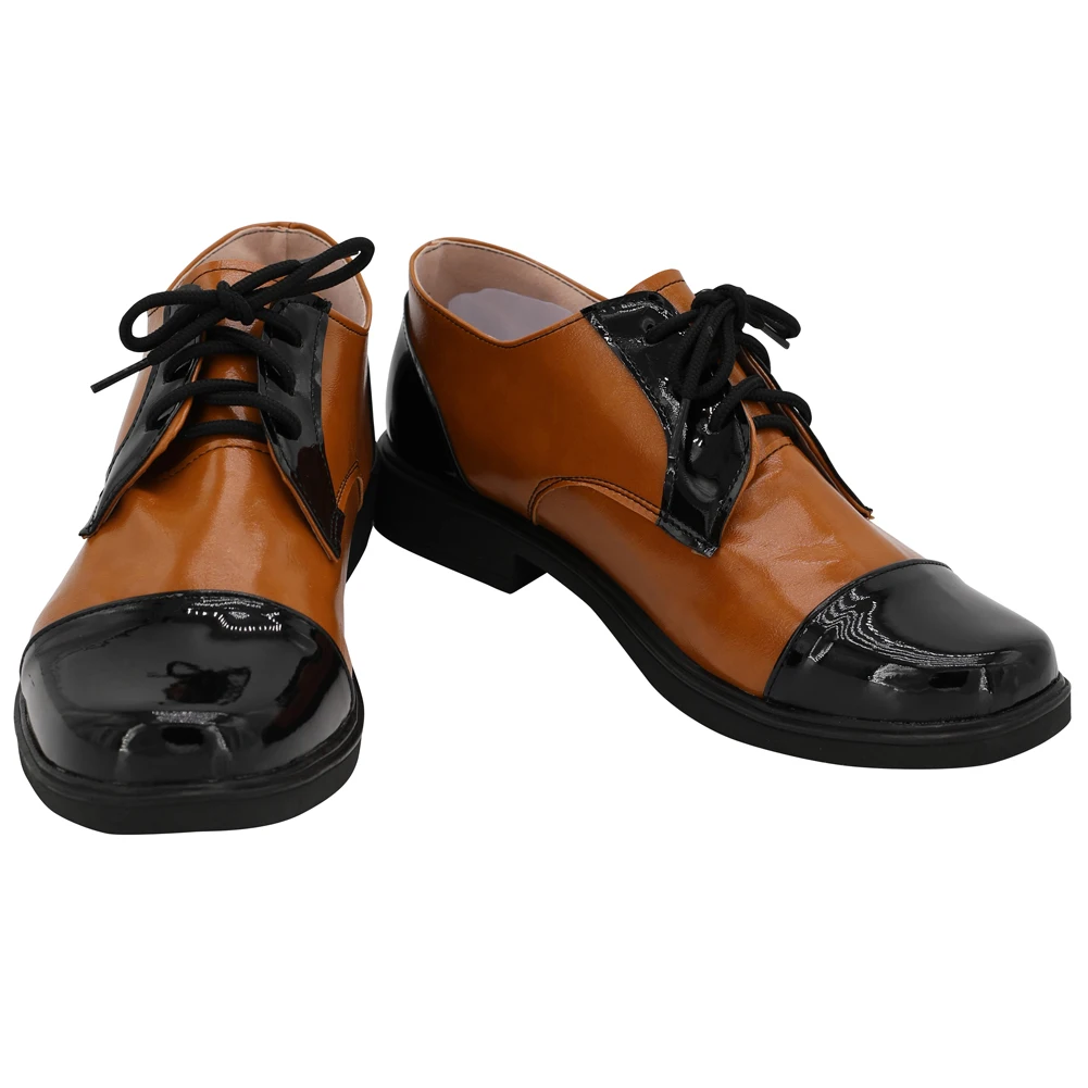 Joker Male Cosplay Shoes Costume Accessories Movie Super Villain Disguise Leather Shoes Men Halloween Fantasia Footwear