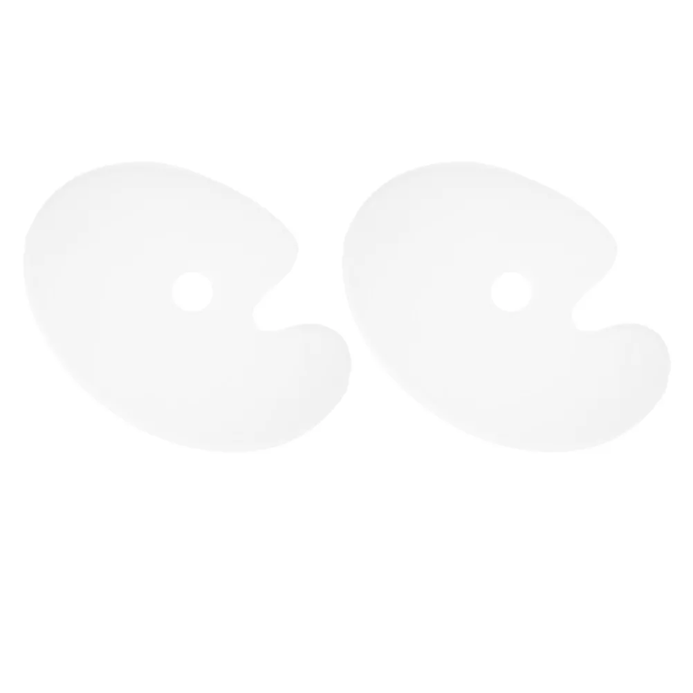 

2 шт. прозрачных акриловых художественных палитр овальной формы с изогнутым отверстием для большого пальца, для акварели, масляной и акриловой живописи, идеально подходят для детей