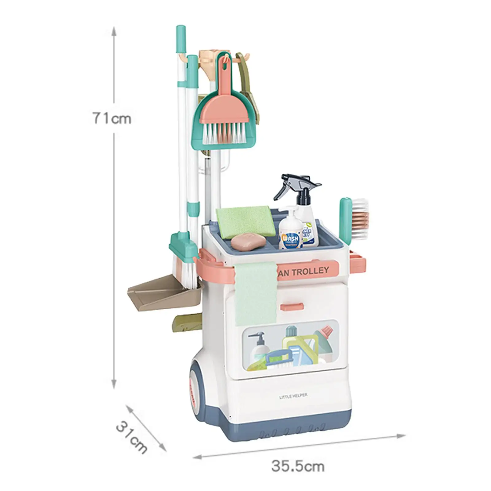 

Kid Pretend Cleaning Set Valentines Day Gifts for Kids Children House Cleaning Toys for Children Girls Boys Toddlers Kids