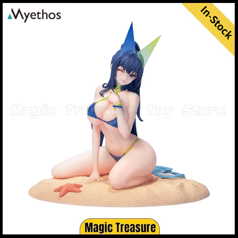 

【В наличии】Подарок Myethos + НОВАЯ ТРИКОТАЖА Azur Lane USS (BB-62) для отдыха в среднем лето 1/8, пропорциональная модель красоты, игрушечные украшения