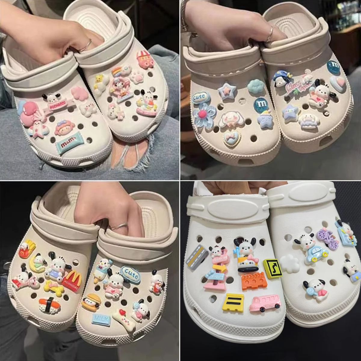 

Набор декоративных шармов для обуви Mesuca Classic Character: брелоки для обуви с персонажами Pochacco Dog, аксессуары для сабо, сандалий для девочек, декоративные подарки для вечеринок ﻿