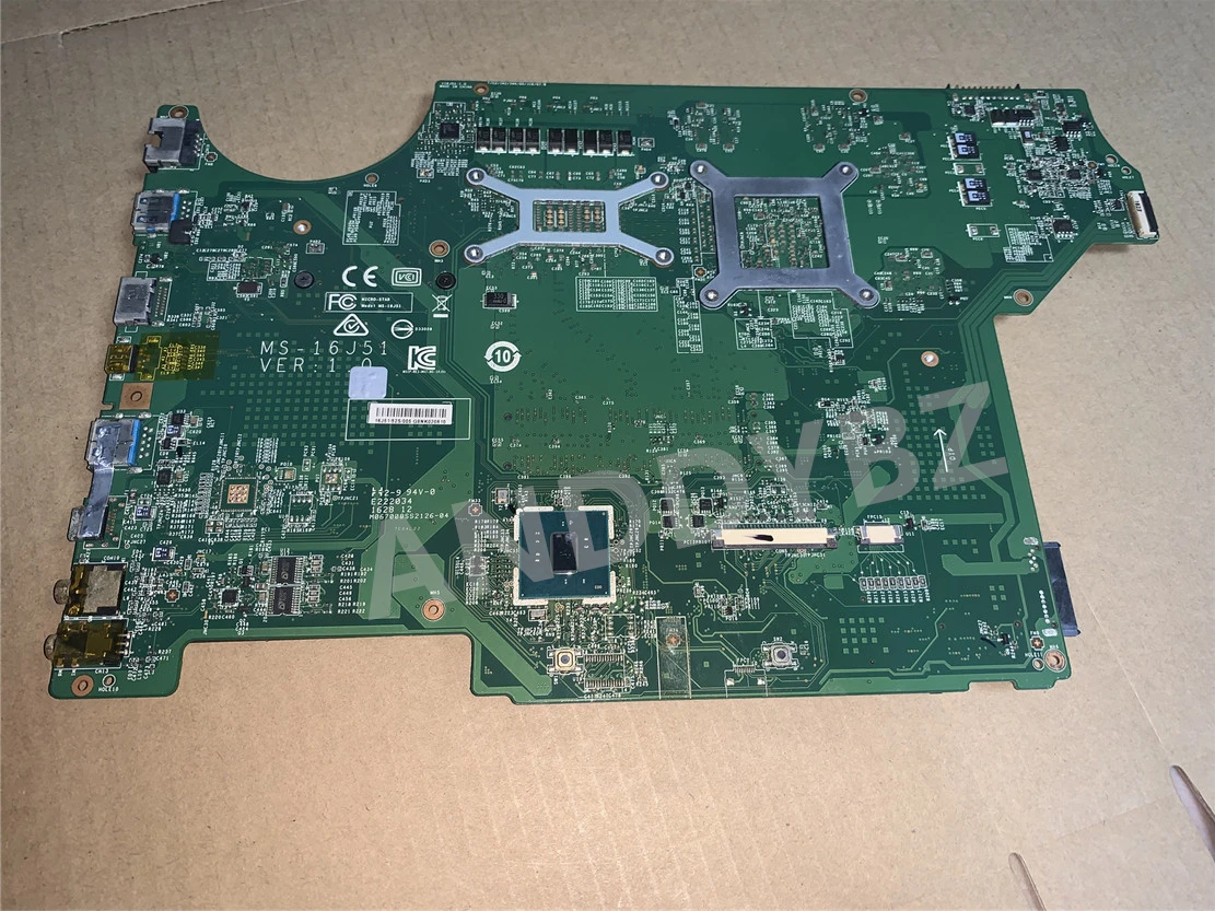 MS-16J51 VER 1,0 Original para Msi GP62 GP72 GE62 GE72 MS-16J5 MS-1795 placa base para ordenador portátil con CPU y GTX960M envío gratis