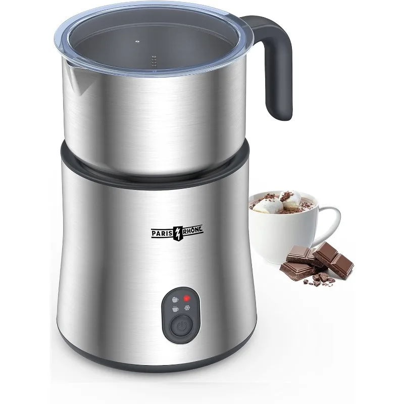 

Detachable 4-in-1 Milk Frother and Steamer, PARIS RHÔNE 500ml Hot Chocolate Maker and Electric Milk Heater with Hot & Cold Foam