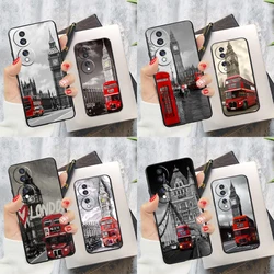 London Red Bus Big Ben Case For Honor 200 Magic 5 6 Pro X9c X9a X8a X7a X6a X7 X8 X9 X8b X9b 50 70 90 Lite Cover