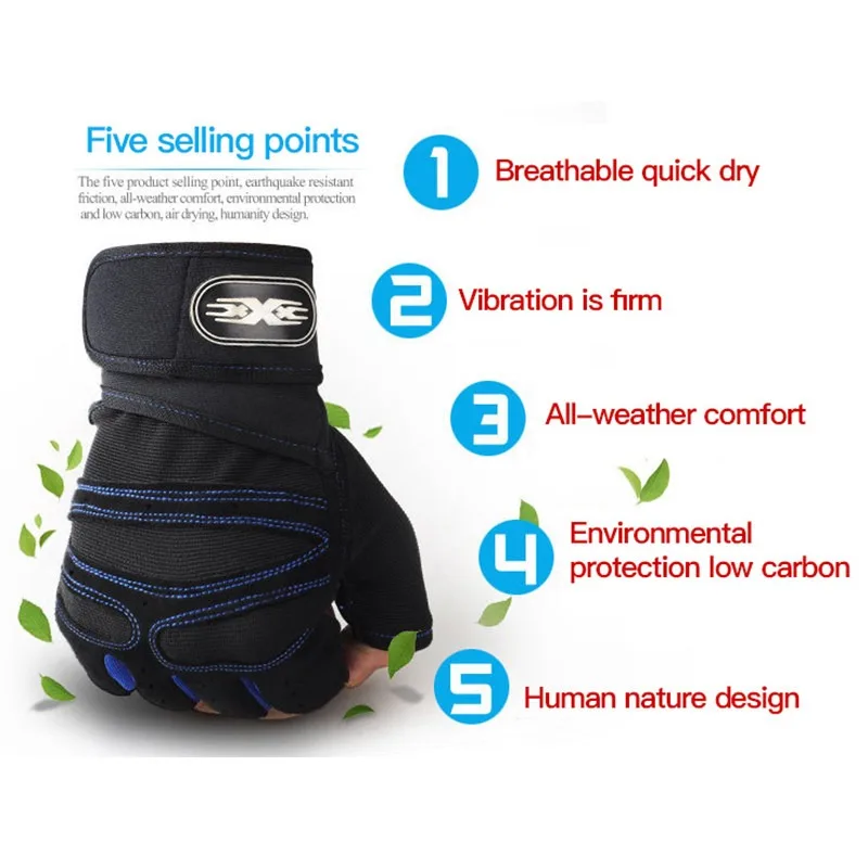 Cycling Gloves Touch Screen Non-Slip Half Finger Bike Bicycle Gloves Thin Breathable Training Sports Fishing Hiking Glove