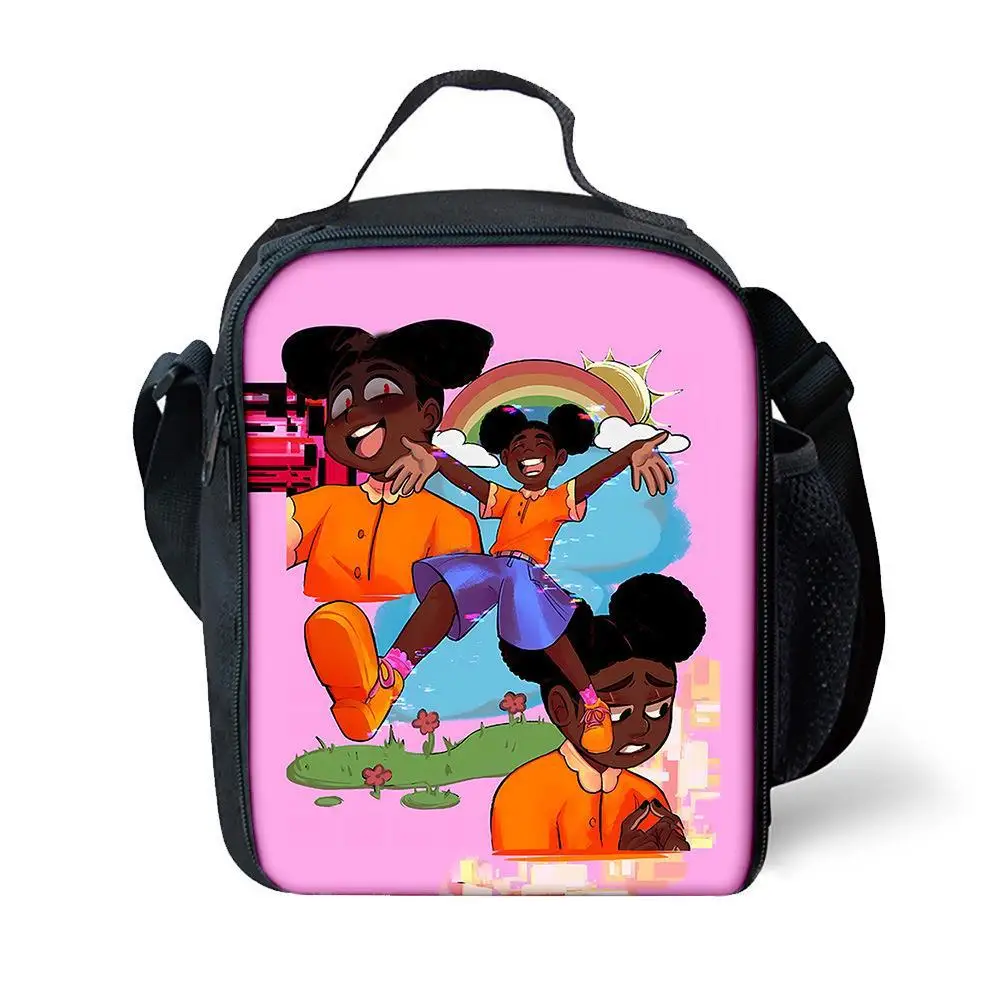 Trendy Crossbody Amanda the Adventurer Lunchbox Thermal insulation Food Lunch Bag 3D Printed Picnic Insulated Handbags Ice Bags