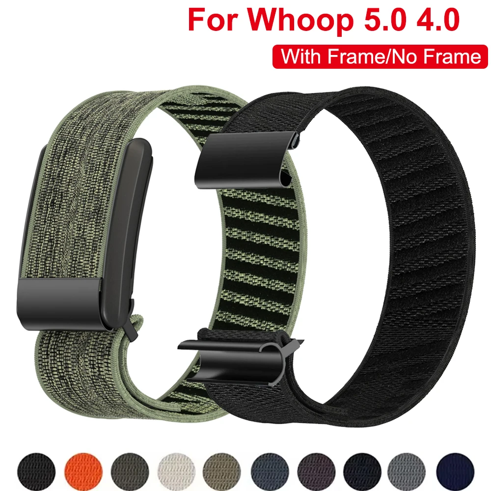 For Whoop 5.0 straps/4.0 band Accessories elastic Stretchable Sport brecelet correa whoop 5.0 watchbands Frame+Nylon loop Strap