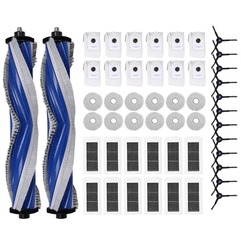 

AB46 - Запчасти для робота-пылесоса Ecovacs Debot X5 OMNI / X5 PRO: основная щетка, боковая щетка, HEPA-фильтр, салфетка для влажной уборки, мешок для сбора пыли, аксессуары.