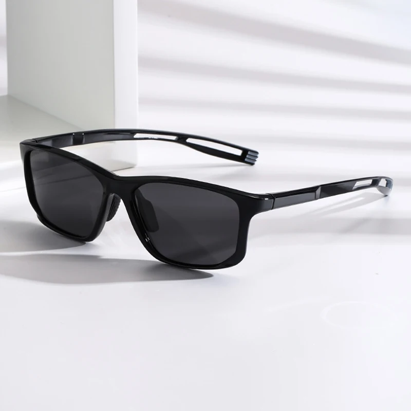 

Super Light Men TR90 Outdoor Sport Anti Blue Light Myopia Glasses / Polarized Sunglasses Driving Travel 0~-6 Custom Prescription
