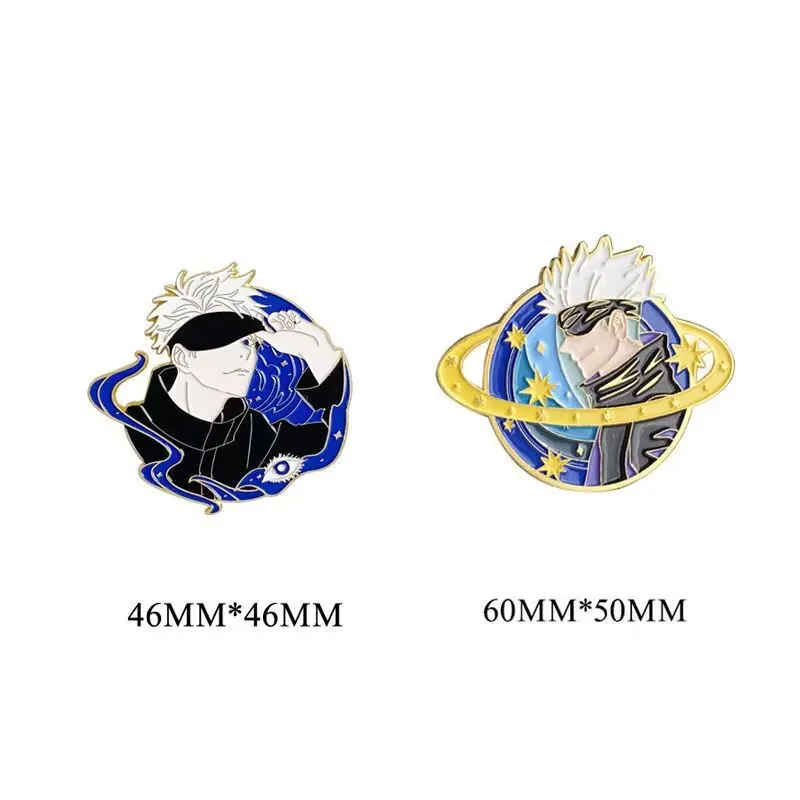 Кайсен дзюдзюцу, периферийные значки, броши Gojo Satoru, аксессуары для значков 2D аниме из металлического сплава, студент