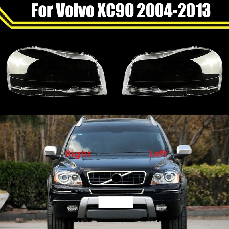 For -Volvo XC90 2004-2013 Car Transparent Lampshade Head Light Lamp Cover Glasses Lamp Shade Headlight Shell Cover Lens