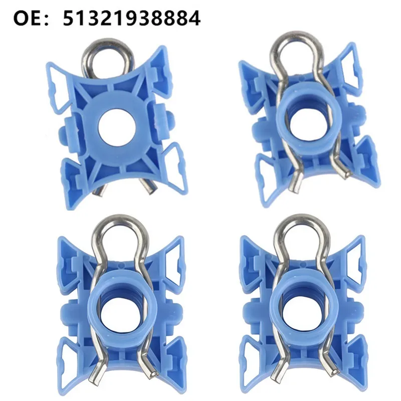 4/8Pcs Window Regulator Sliding Pivot Clips Fasteners for Volvo 51321938884