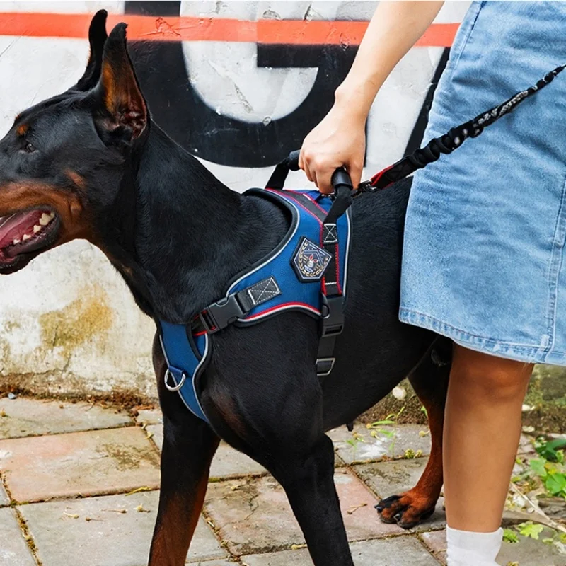 

Dog No-Pull Pet Harness Pet Vest with leash set Adjustable and Padded harness for Medium to Large Dogs No Choke dog harness