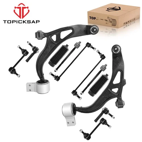 TOPICKSAP 12Pcs Steering & Suspension Kit Front Control Arm/Ball Joint/Sway Stabilizer Link for Explorer 2011-2017