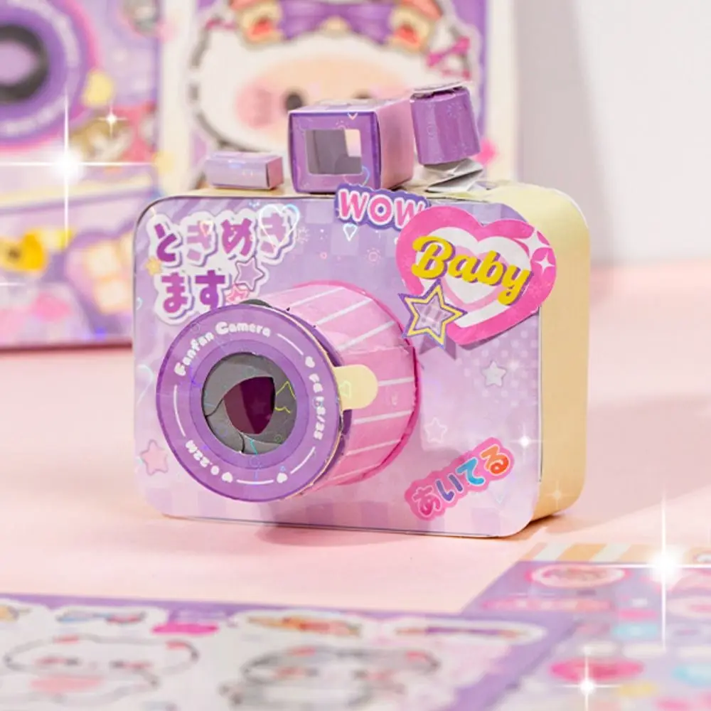 New Design DIY Dress up Toy Crop Free Puzzle Style Handmade Diy Toys Camera Handmade Craft Sticker Games Quiet Book