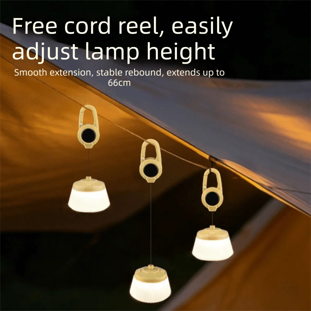 Mini Retro Design Camping Lantern Hanging Hook Rechargeable Rechargeable Lantern Portable LED Camping Light Emergency
