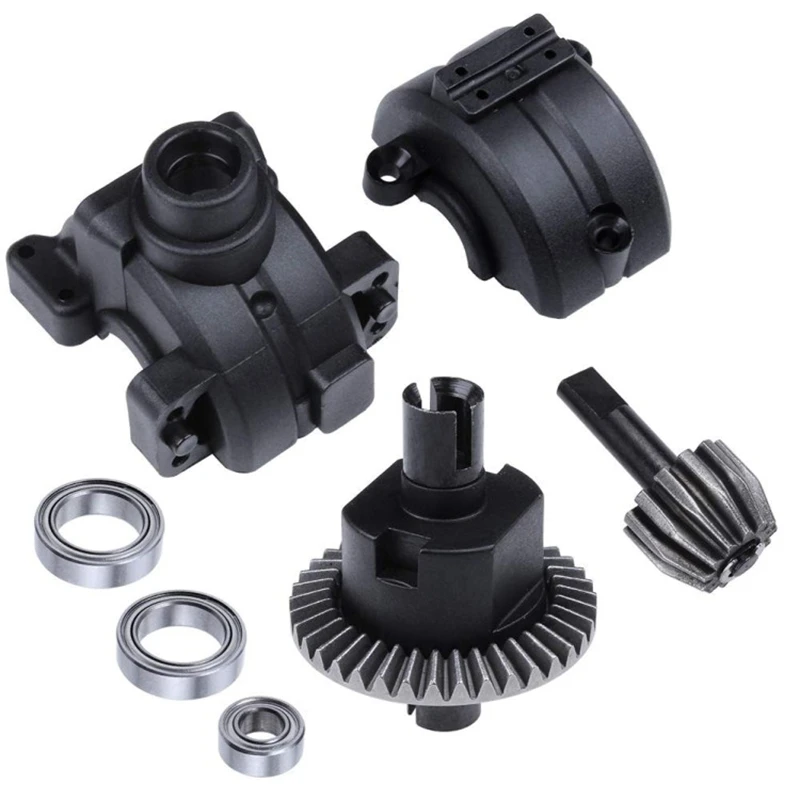 RC Car Front Rear Gear Box Complete Set Drive & Diff Gear For HSP 1:10 RC Car Parts 02024 02051 02030 03015 94123 94106 94107 94