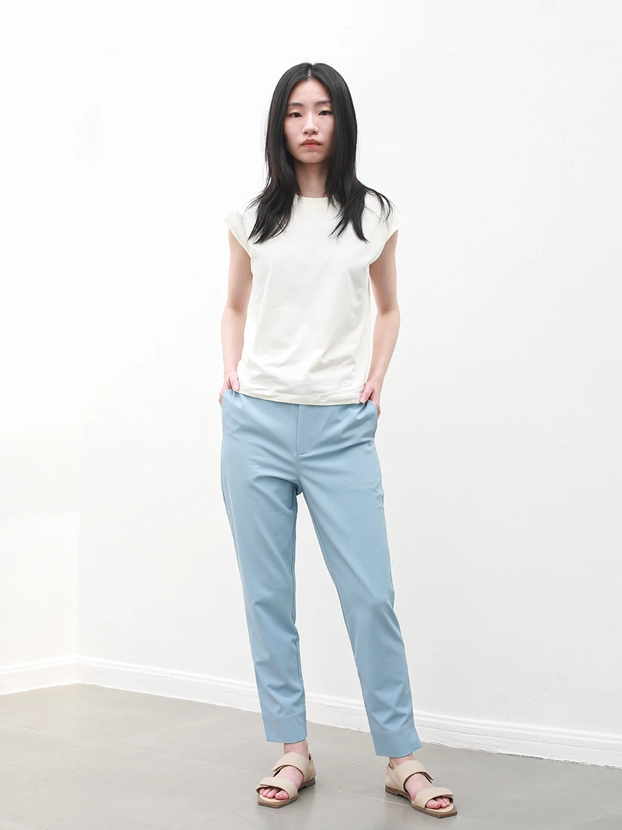 

Slim Fit Commuter Pants Women's Original Design High Quali Twill Small Foot Pants Cone ape Casual Pants Ladies Polyester ...