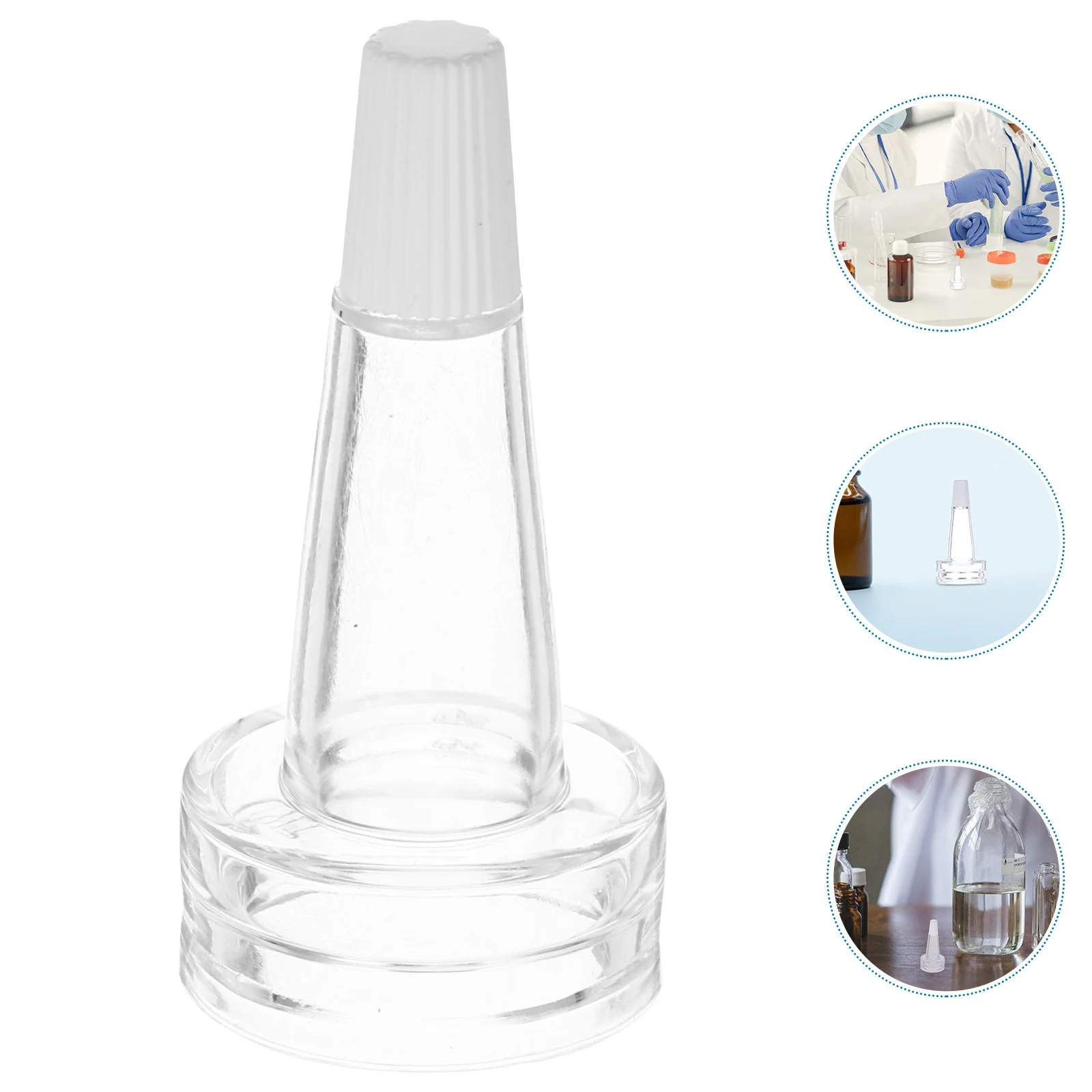 20 Pcs Shunt Essence Bottle Cap Transparent Dropper Splitter Clear Ampoule Dispenser Caps