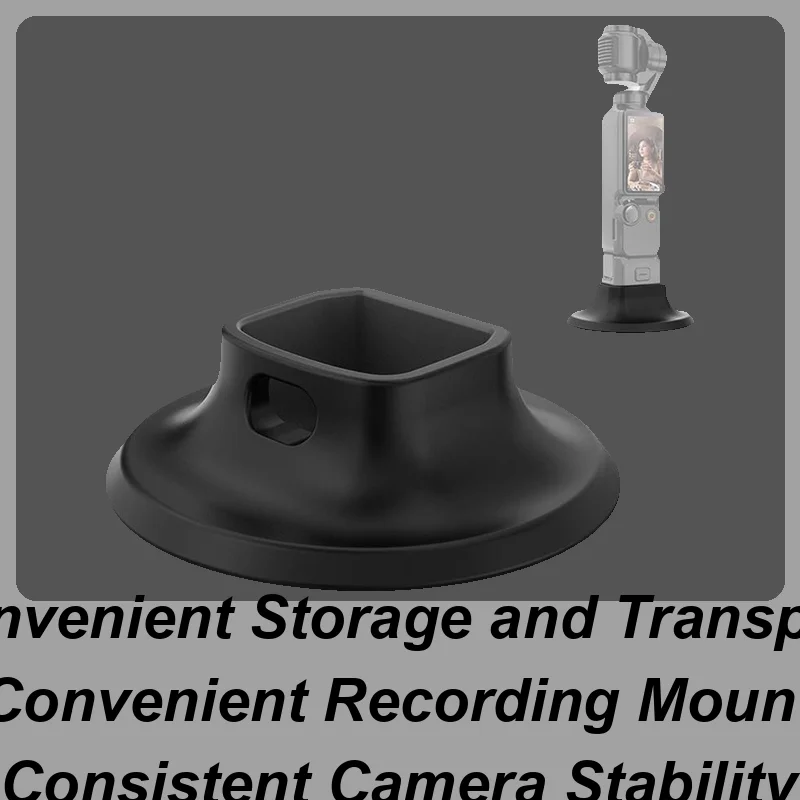 

For DJI OSMO Pocket3 Camera Desk Stand Desktop Base Silicone Camera Mount Adhesive Electronics Adapter Precise Fit Accessories