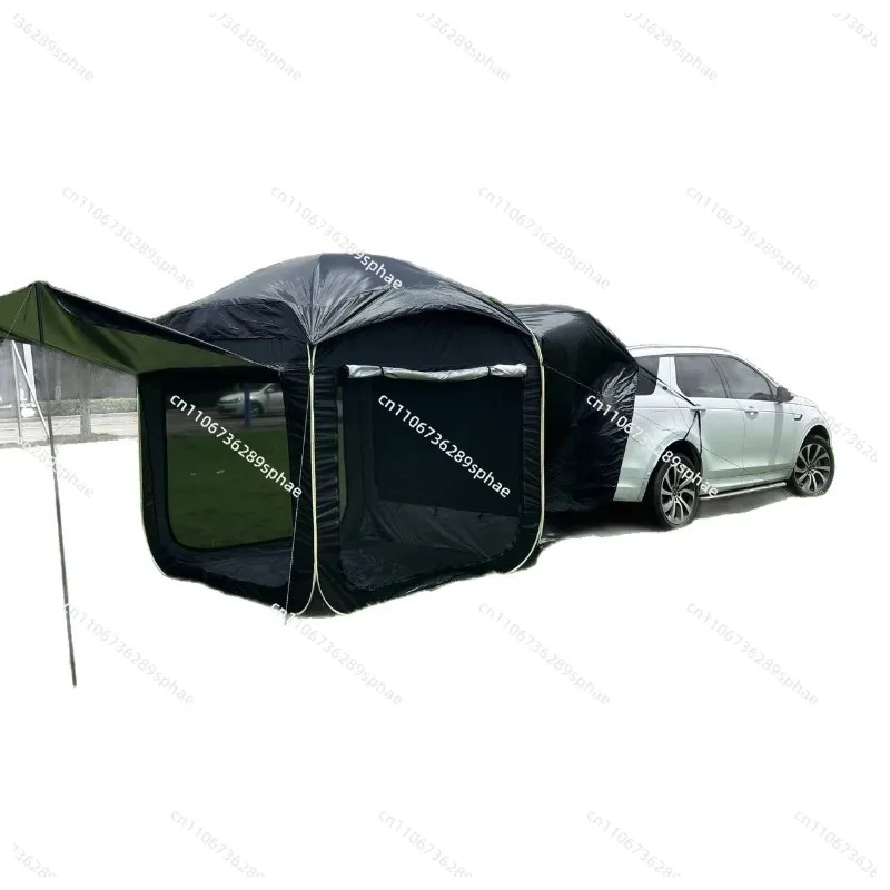 Outdoor car rear tent space storage quick open tent, rain and sun protection awning