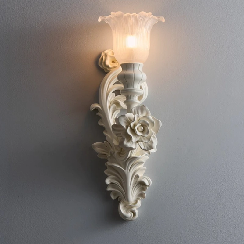 French cream wind wall lamp retro European hotel restaurant corridor aisle romantic atmosphere creative personality lamp