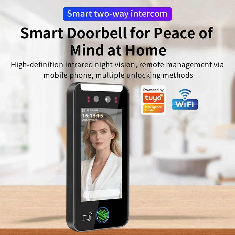 AI520KS-EM-Wifi 5Inch APP WIFI AI Dynamic Biometric Fingerprint Face Recognition Time Attendance Access Control Machine