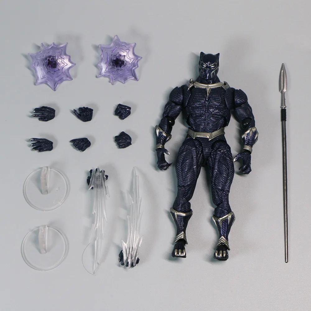 Black Panther Marvel The Avengers Figure PVC koleksi aksi Model anak-anak hadiah mainan 15cm