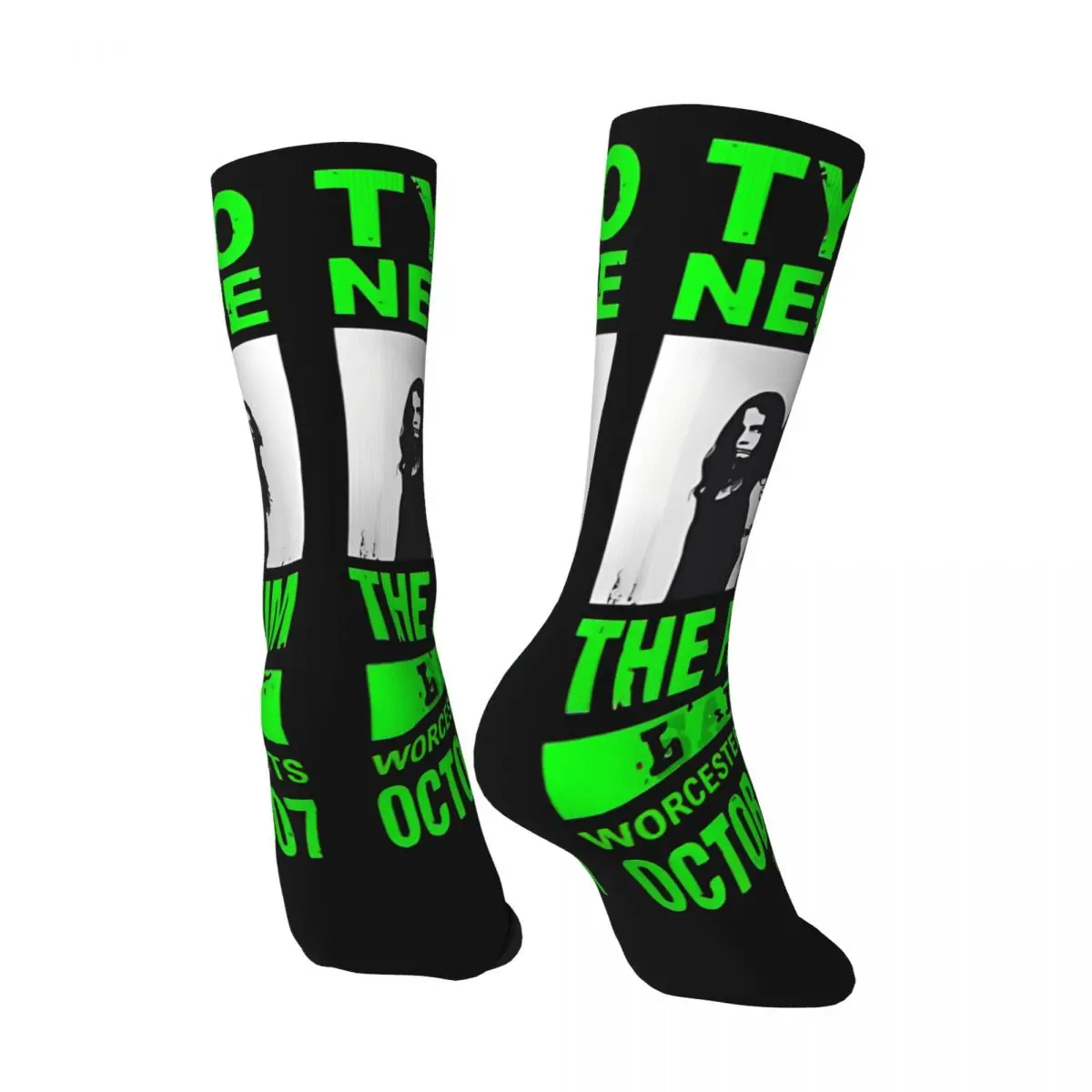 Funny Crazy Sock for Men Chill Hip Hop Harajuku Type O Negative Happy Quality Pattern Printed Boys Crew compression Sock Novelty