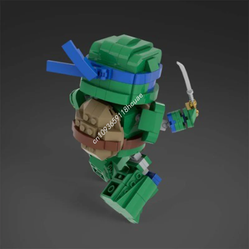 341 pièces MOC tortue coquille Ninja LEONARDO blocs de Construction modèle jouet de noël cadeau Construction bricolage assembler idée créative