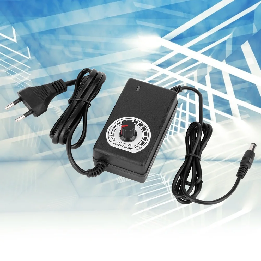 3-12V 3A Voltage Regulation Dimming Power Supply DC Regulator Adapter for LED Light