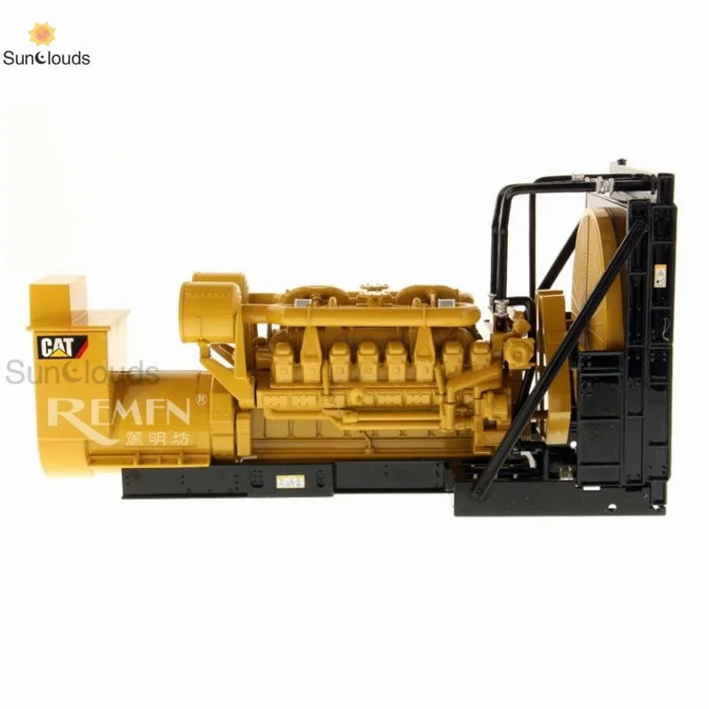 DM Caterpillar CAT 3516 B conjunto de generador de motor vehículo de ingeniería de aleaciones modelo 1:25 85100C modelo fundido a presión coche de juguete y colección