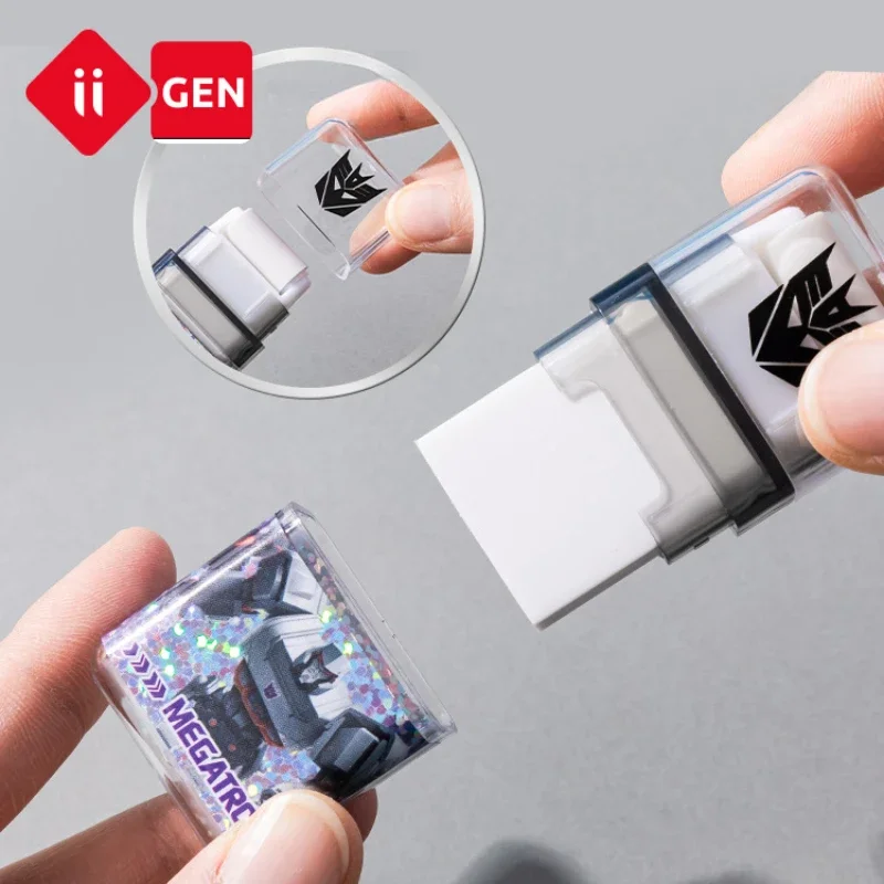 Iigen Transformers Roller Eraser High-looking Cool Creative Pencil Correction Stationery Children Boys Christmas Birthday Gift