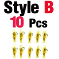 Golden B with hook