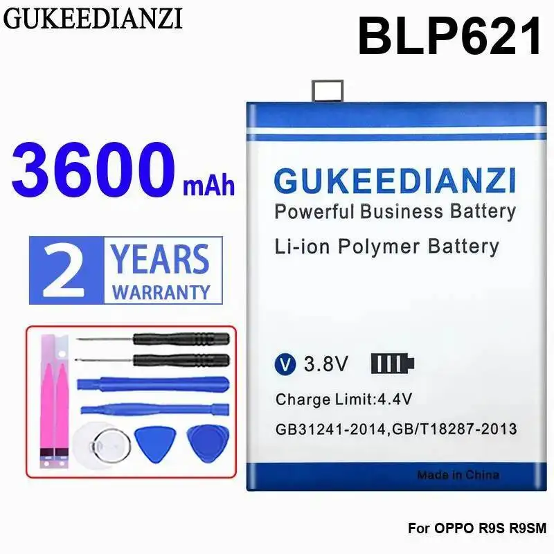

Premium Replacement BLP621 For Oppo R9S R9SM Long-Lasting Mobile Phone Battery 3600Mah