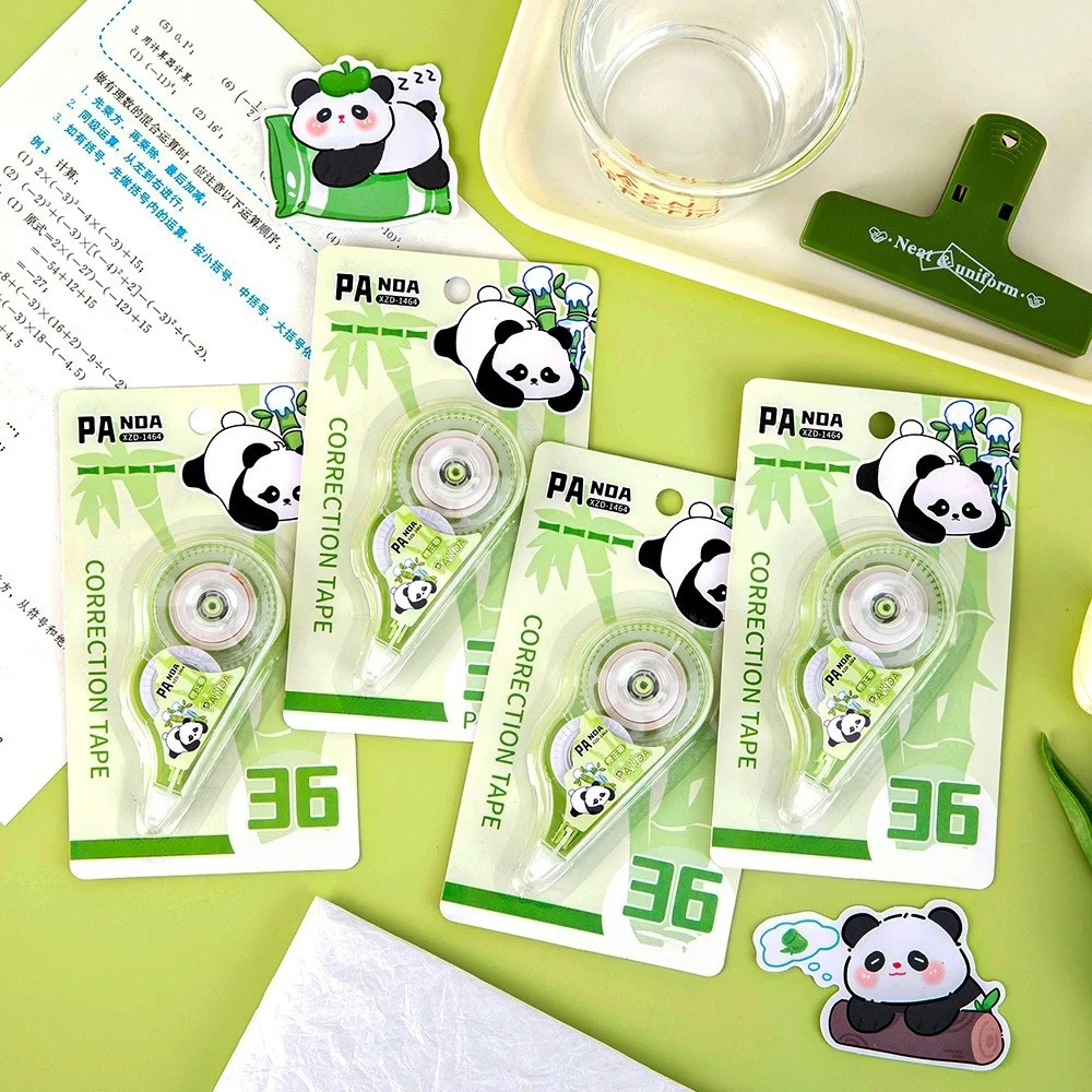 5M Panda-Korrekturband, niedlicher Korrekturstift mit hoher Kapazität für Studenten, ästhetischer Schulbedarf, langlebiger Fehlerkorrektor