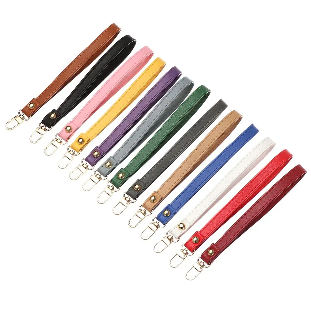 Metal Portable Key Belt PU Leather Wallet Strap Belt Handbag Straps Waterproof