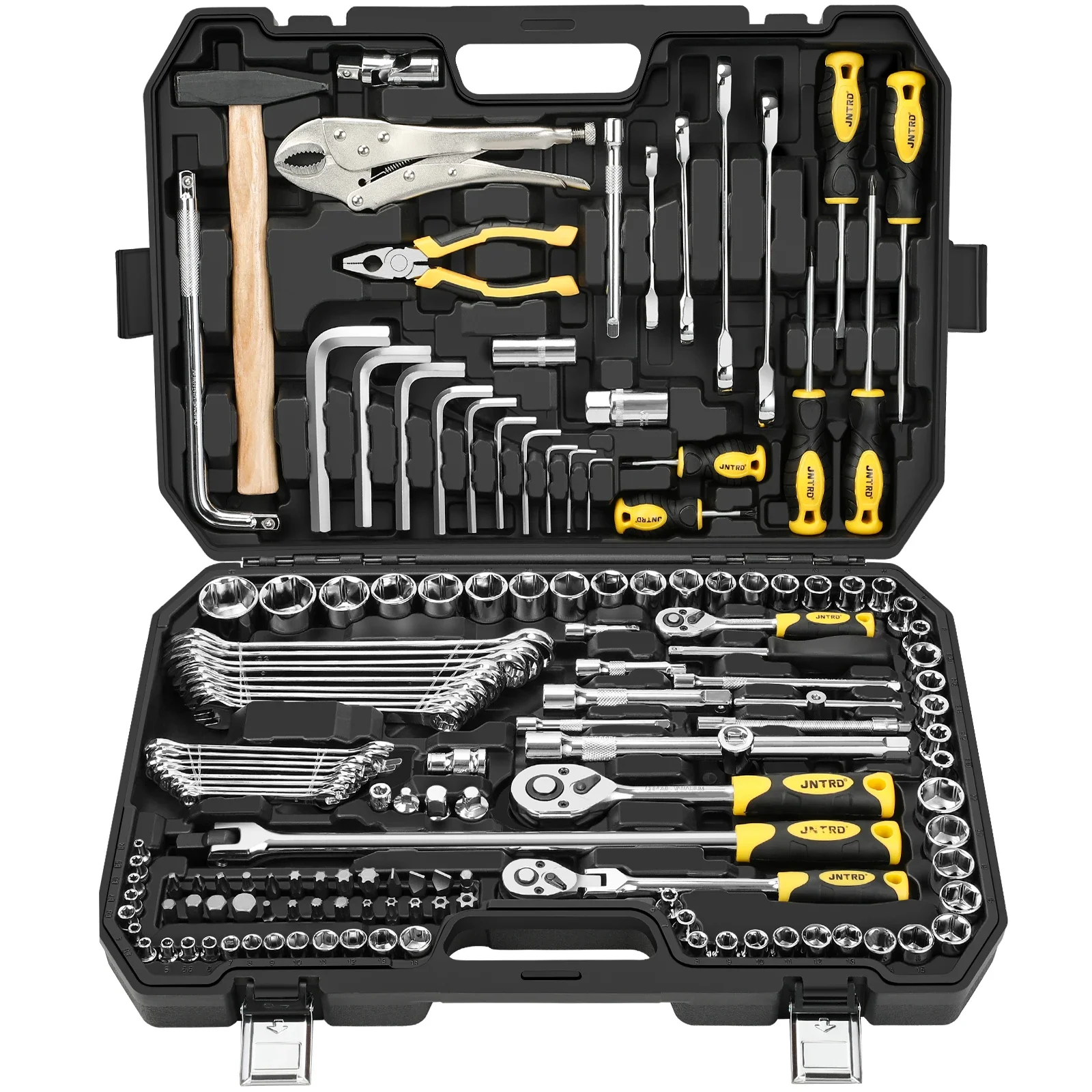 WGS-822 147 piece socket wrench tool set, pliers and hammer, automotive maintenance automatic manual multifunctional tool set