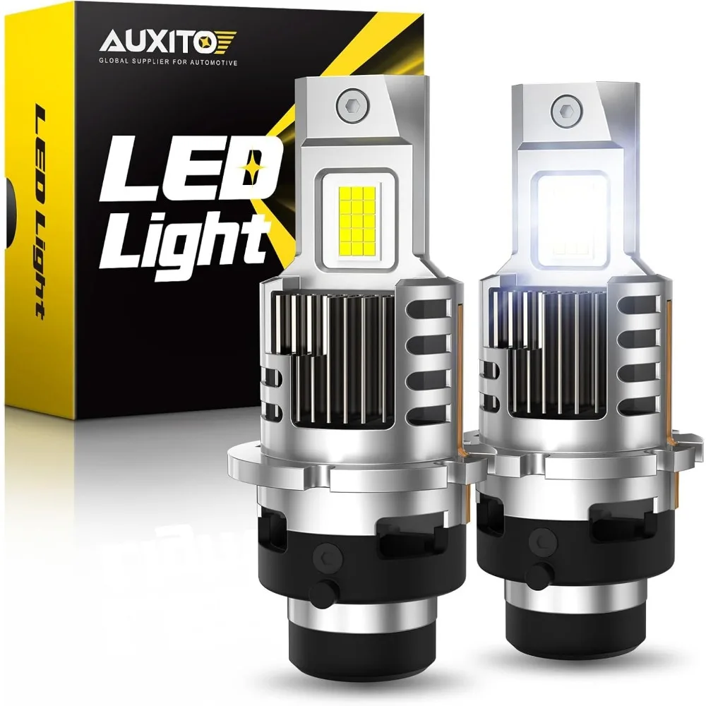 

D2S Bulbs - 20,000LM 6500K Daylight White, 500% Brighter, Integrated Design, Plug-and-Play, IP68 Waterproof, 2-Pack