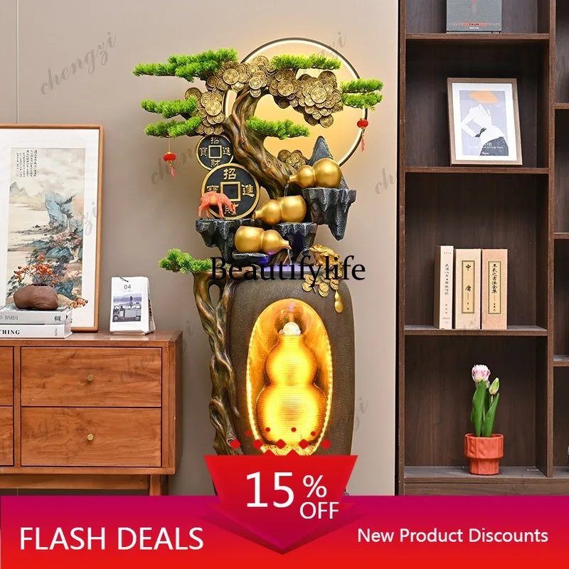 D80 Alpine flowing water makes money ornament rockery water landscape living room decoration circulating water ornament