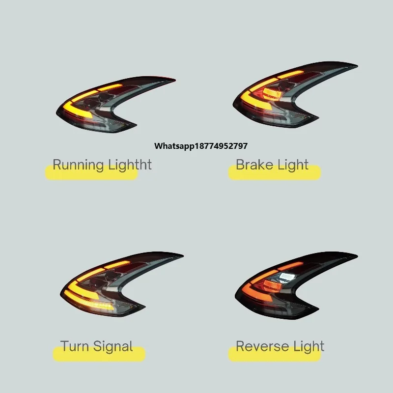DK Motion Car Light for  370z 13-19 Taillight LED Tail Lamp Daytime Running Light Automotive Accessories