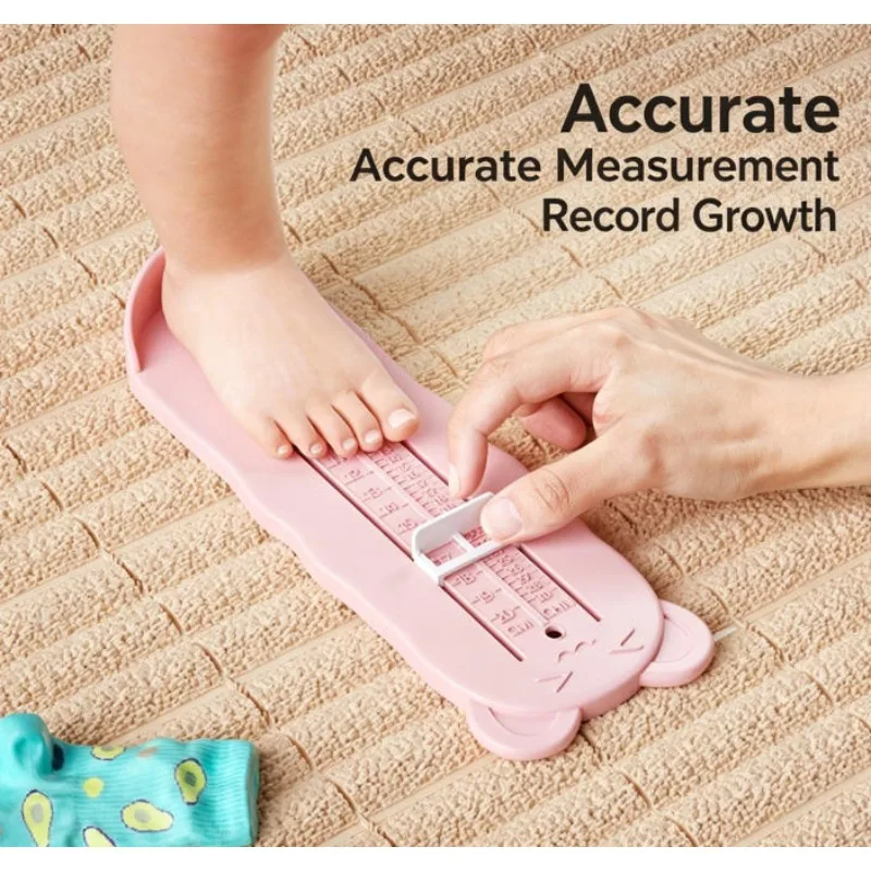 Kids Toddler Foot Measure Gauge Shoes Size Measuring Ruler Tool Baby Boy Girl Children's Foot Length Measuring Ruler Fittings