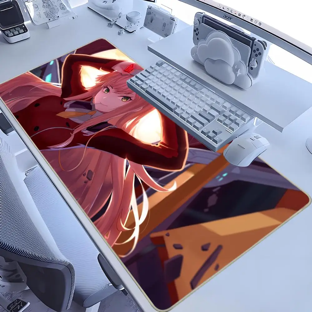 

Non-slip Computer Mousepad HD Printing Quick delivery Gamer Desk Mat Accessories Zero Two Darling In The FranXX 02 XXL Table Pad