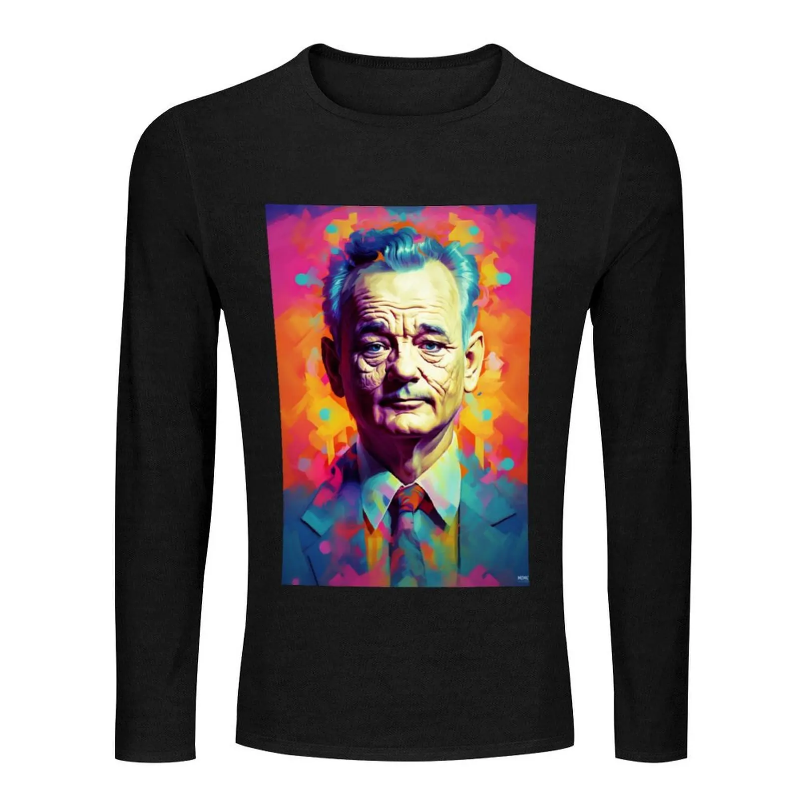 Bill Murray portrait Long T-Shirt vintage t shirt custom t shirts design your own sweat shirt heavyweight t shirts for men