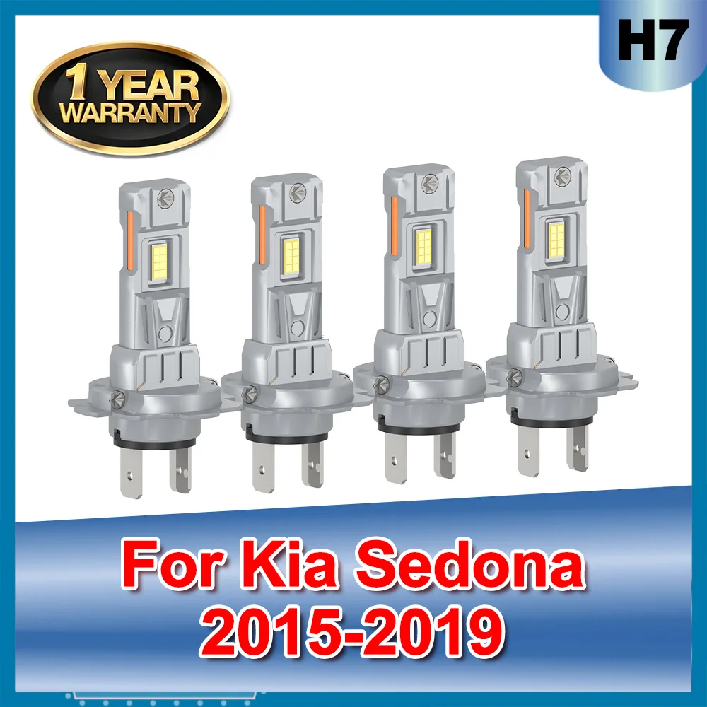 

For Kia Sedona 2015 2016 2017 2018 2019 H7 Super Bright LED Headlight Bulbs 20000LM Kit High Low Beam 6000K White